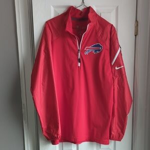 Nike Buffalo Bills Dri-Fit On Field 1/4 Zip Jacket - Men's Size Small